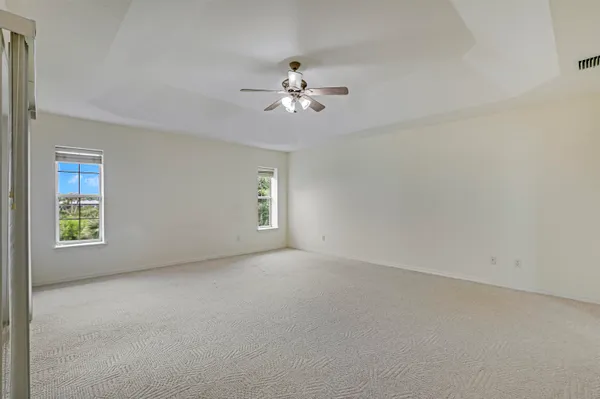 a view of a lake and mountain view