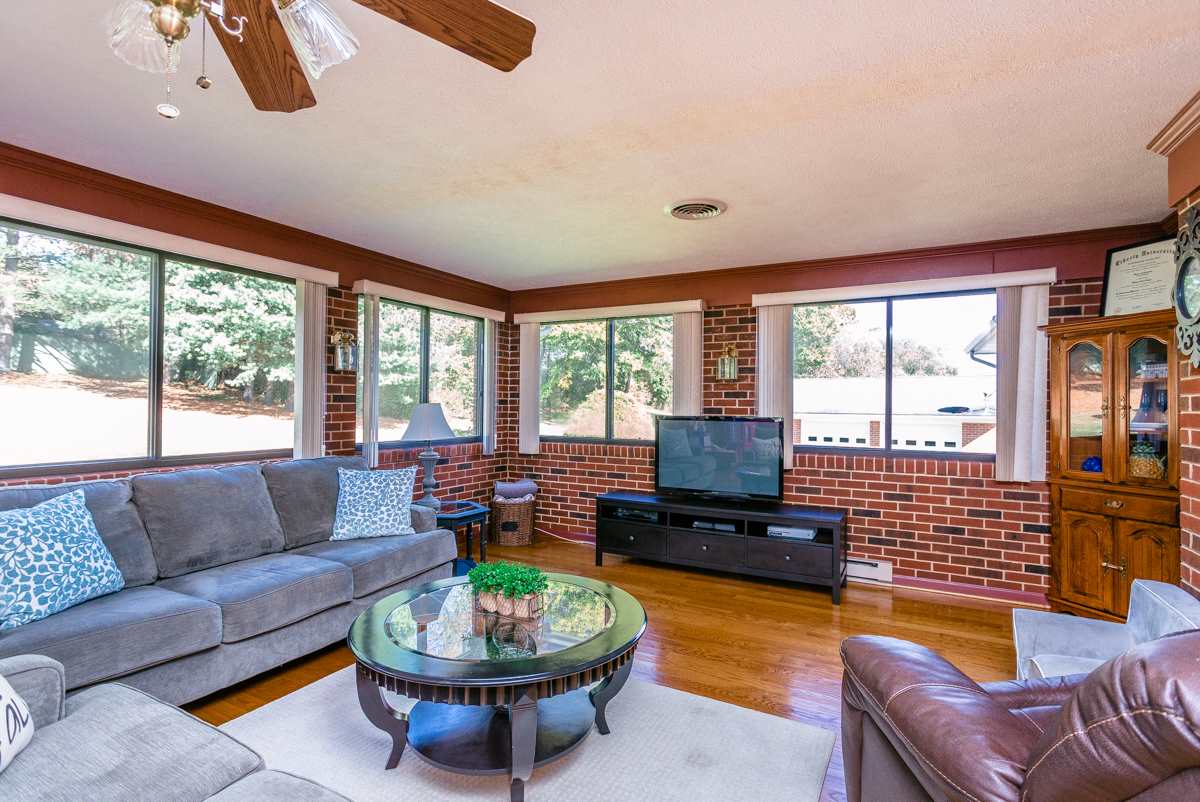 Large addition with lots of natural lighting.