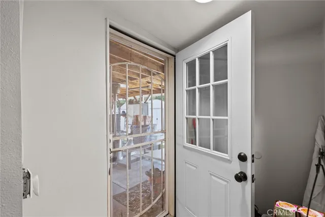 a view of front door