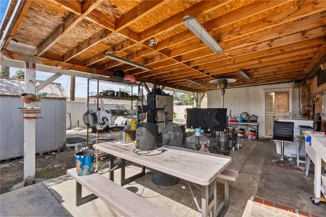 a view of storage and utility room