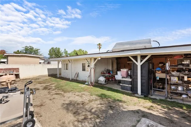 a view of a car garage