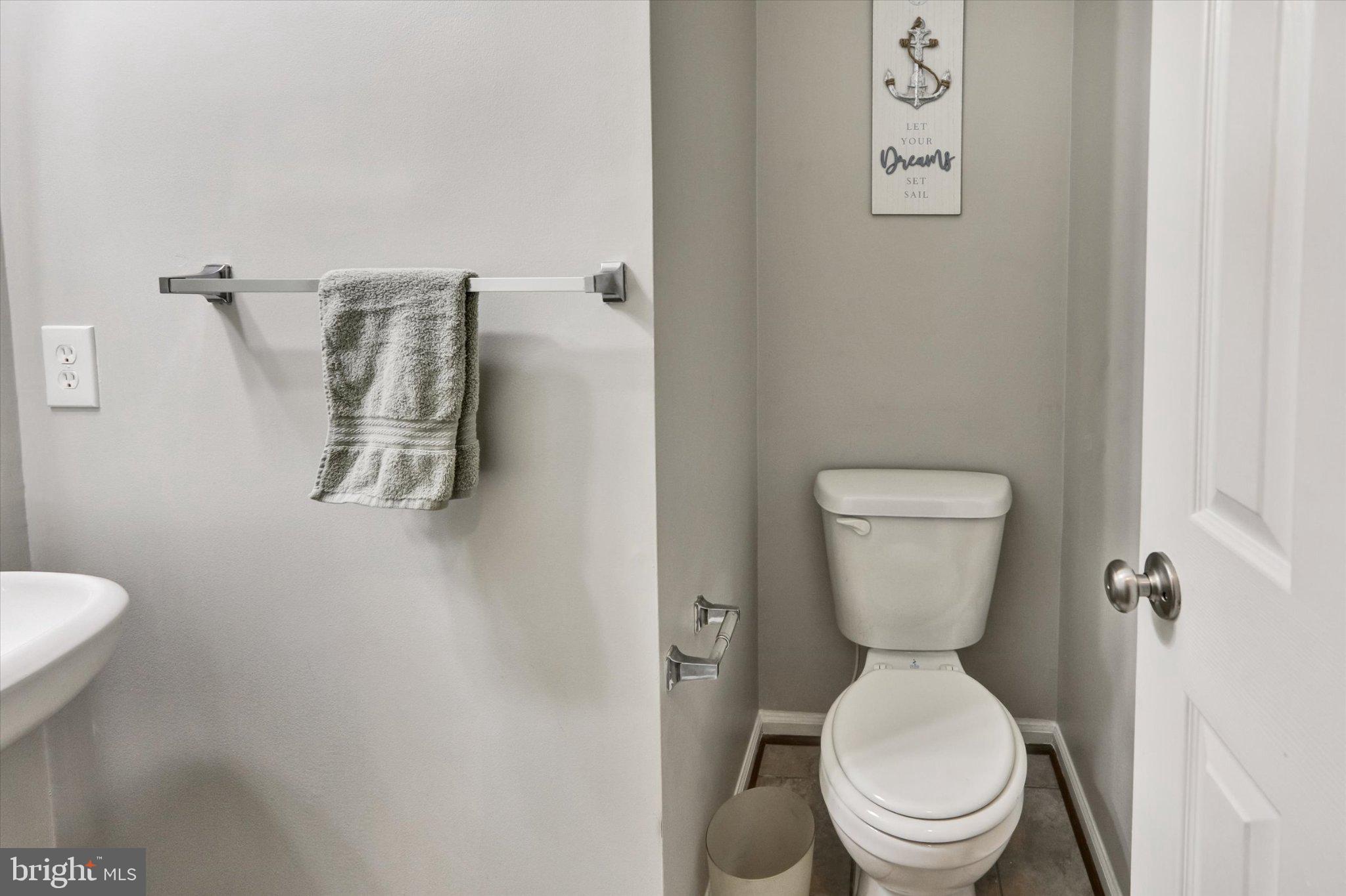 9663 Davison Road Middle River, MD 21220 - Photo 12 of 45 a white toilet sitting next to a white wall