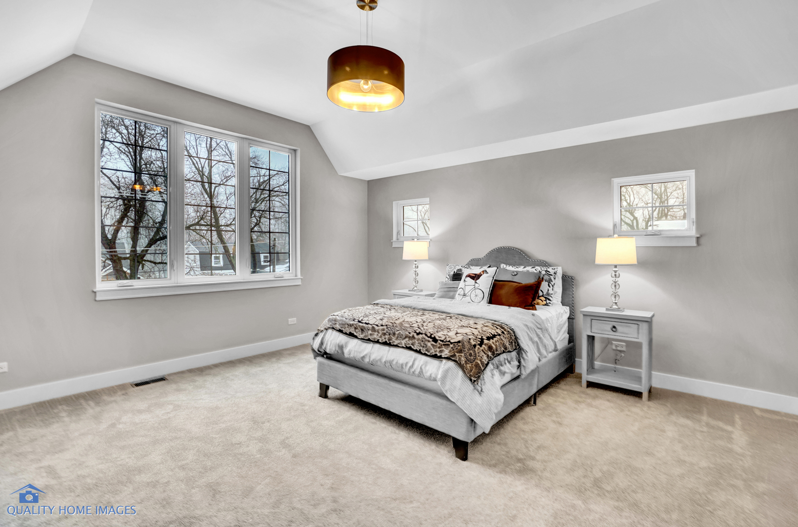 215 North Summit Street Wheaton, IL 60187 - Photo 18 of 36 a bedroom with a bed and a large window