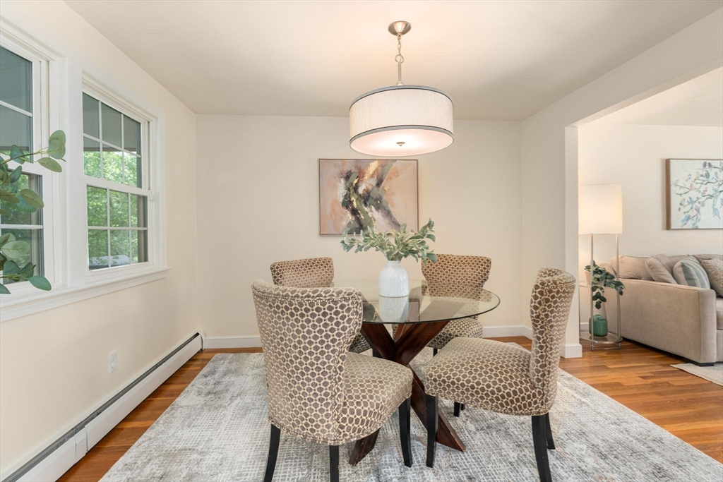 11 Longmeadow Road Medfield, MA 02052 - Photo 6 of 39 a view of a dining room with furniture window and wooden floor