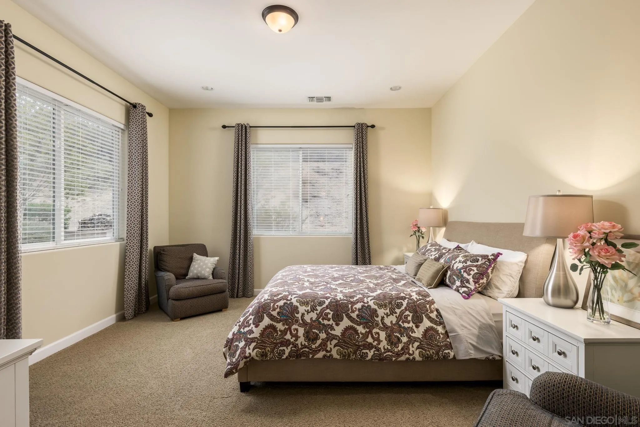 3132 Via Asoleado Alpine, CA 91901 - Photo 29 of 58 a bedroom with a bed and a couch