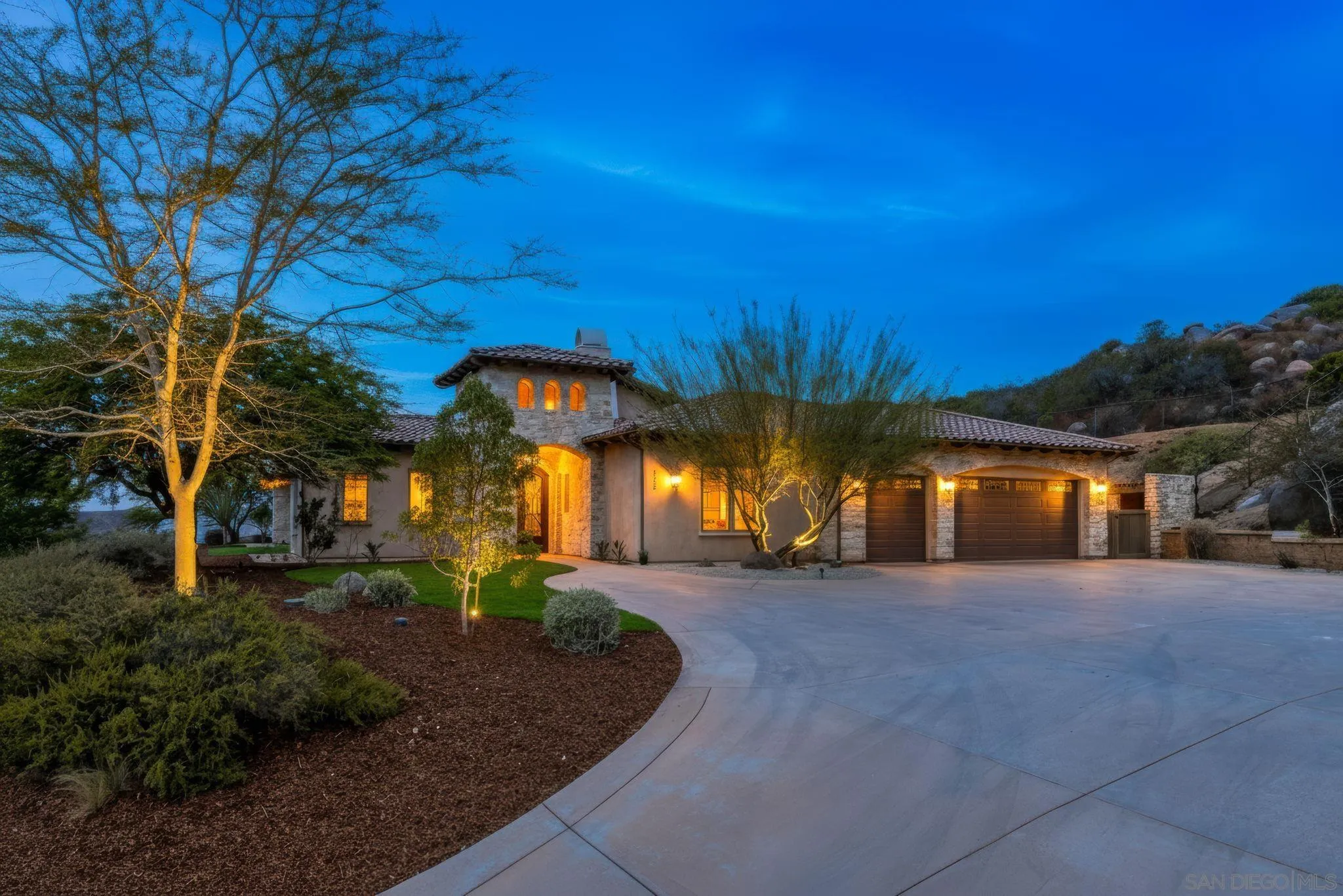 3132 Via Asoleado Alpine, CA 91901 - Photo 8 of 58 a view of a house with a yard and tree s