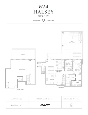 a front view of a building