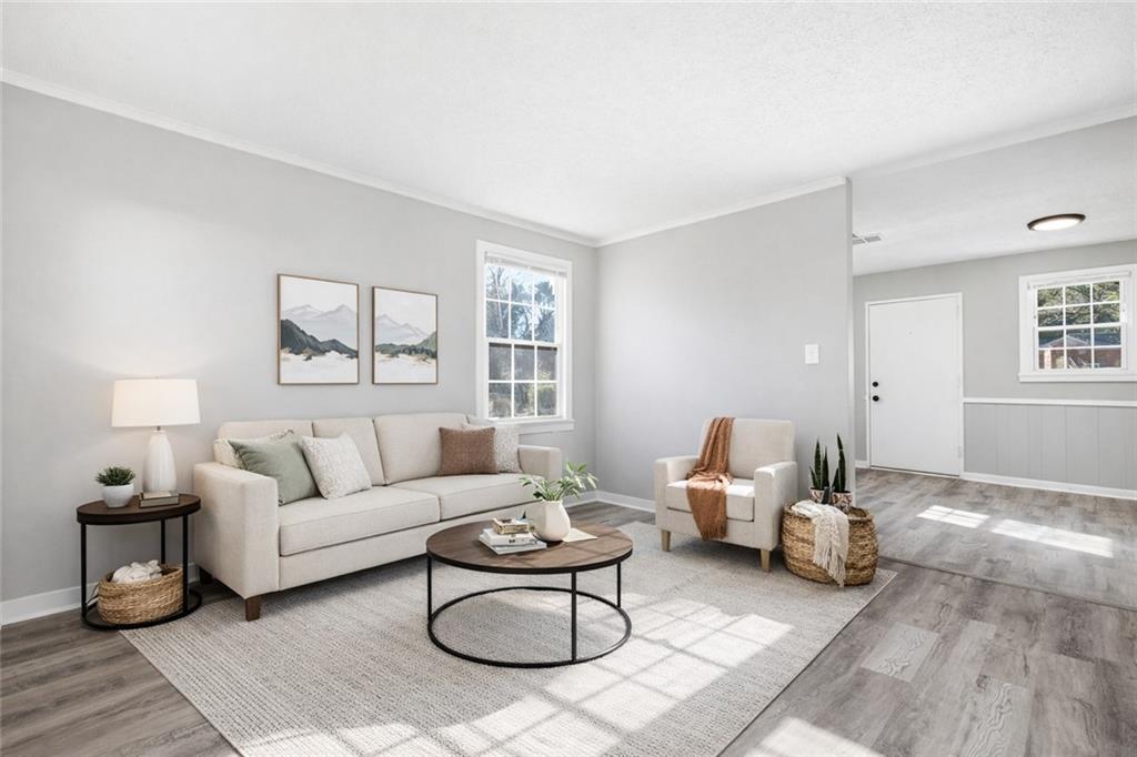 1789 Cahoon Street Southwest Atlanta, GA 30310 - Photo 6 of 15 a living room with furniture and wooden floor
