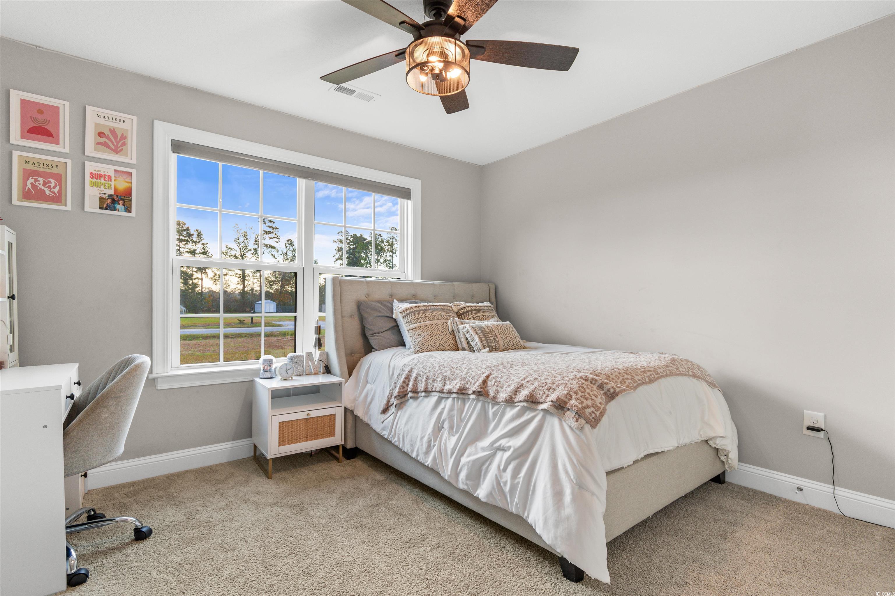 2299 Vaught Road Galivants Ferry, SC 29544 - Photo 22 of 40 Bedroom featuring light colored carpet and ceiling