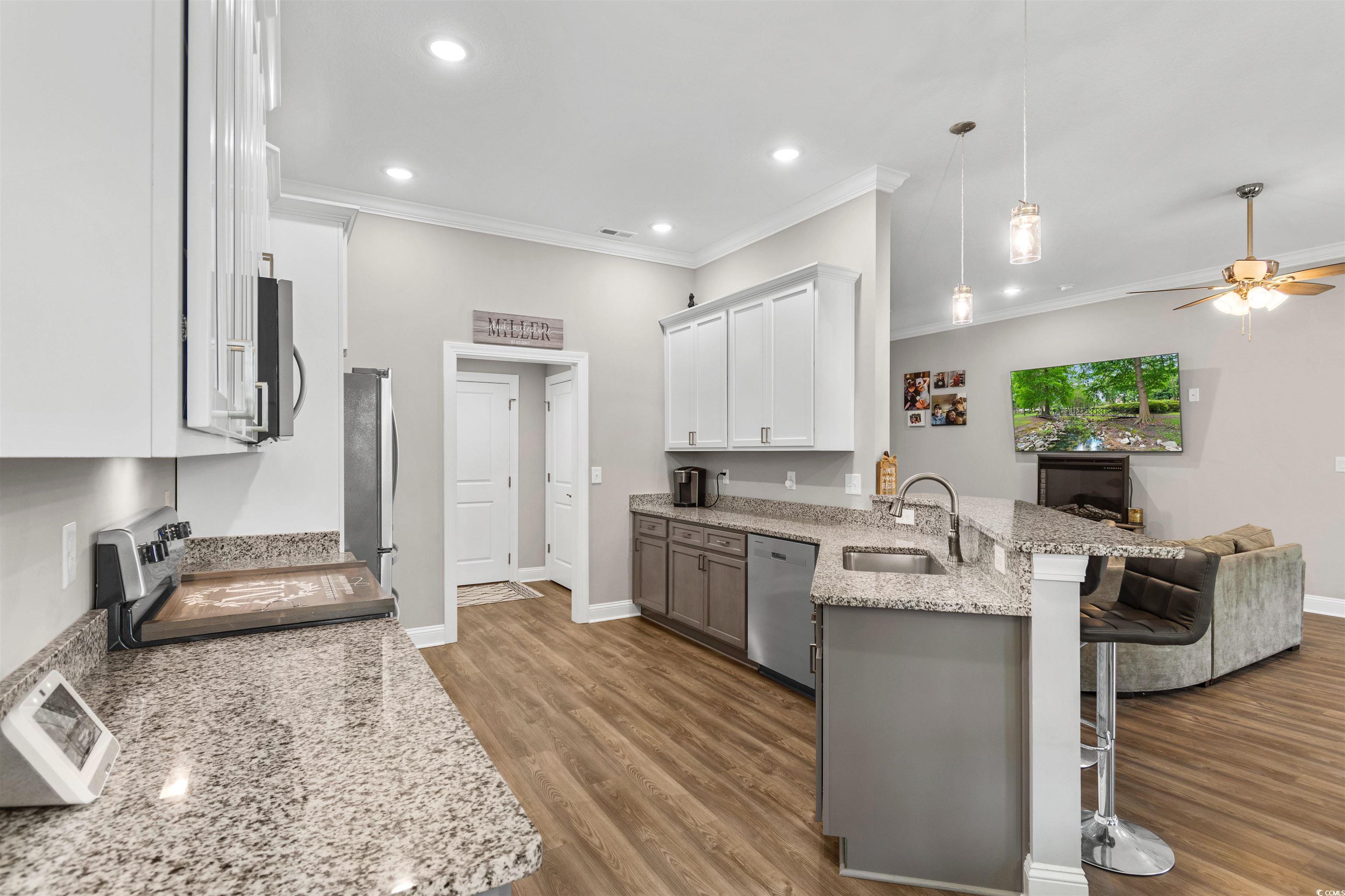 2299 Vaught Road Galivants Ferry, SC 29544 - Photo 9 of 40 Kitchen featuring stainless steel appliances, whit