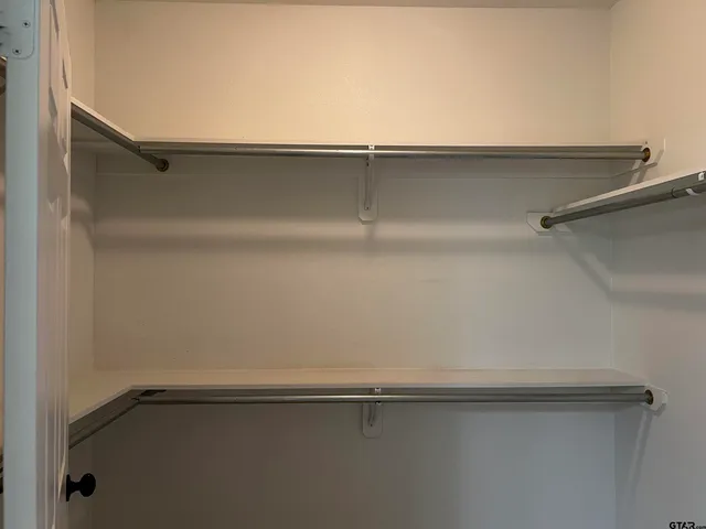 a close view of closet