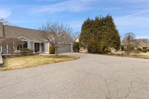 a view of outdoor space yard and garage