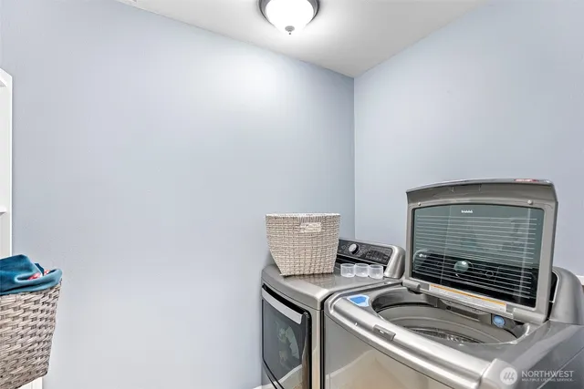 a view of a backyard with a small pool