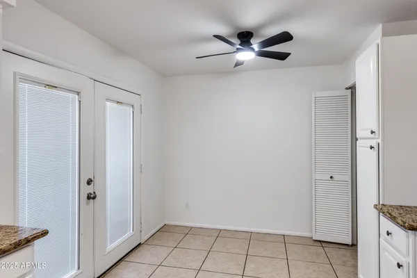 a view of an empty room