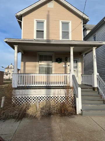 a front view of a house