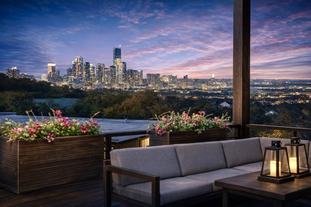 2707 Salek View Austin, TX 78741 - Photo 4 of 39 Balcony with a view of skyline and an outdoor living space