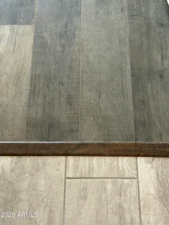 a view of a wooden door