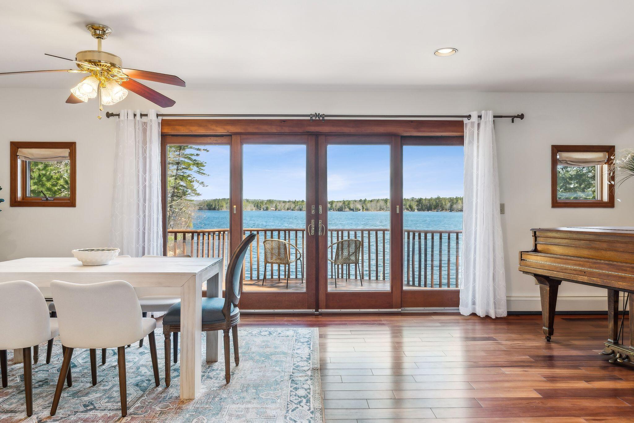 160 Lyons Point Road Raymond, ME 04071 - Photo 9 of 65 Stunning views from the dining