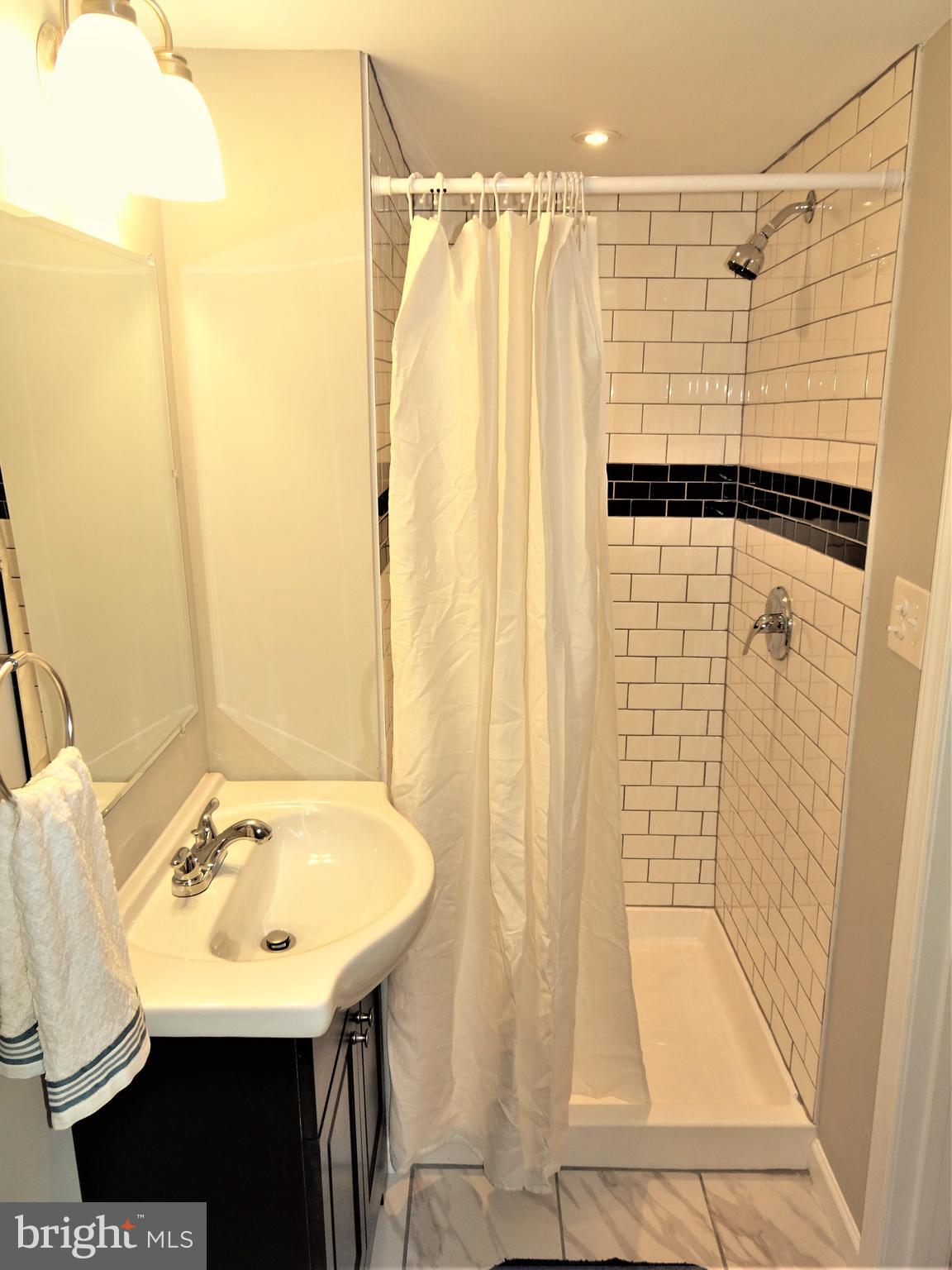 1217 Cedarcroft Road Baltimore, MD 21239 - Photo 28 of 46 Subway tile floor to ceiling - lower level bath