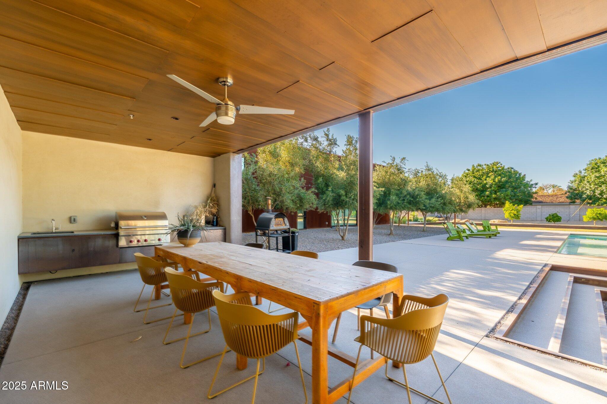 5301 North 23rd Street Phoenix, AZ 85016 - Photo 23 of 28 Extended Covered Patio for Hosting
