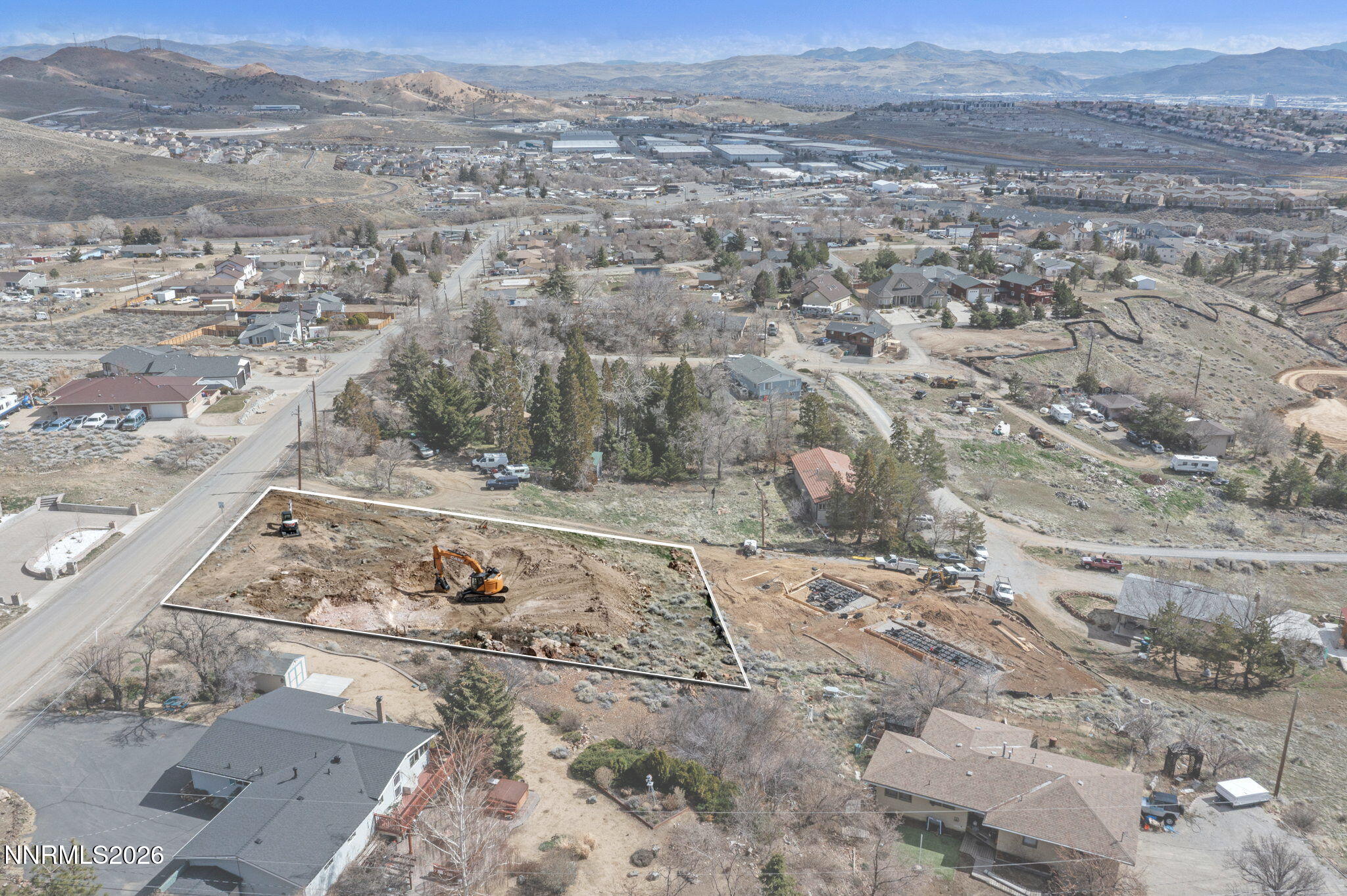 620 Hoge Road Reno, NV 89506 - Photo 8 of 19 an aerial view of a house with a yard