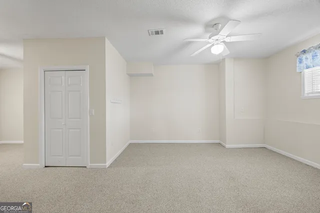 a view of a lake with houses