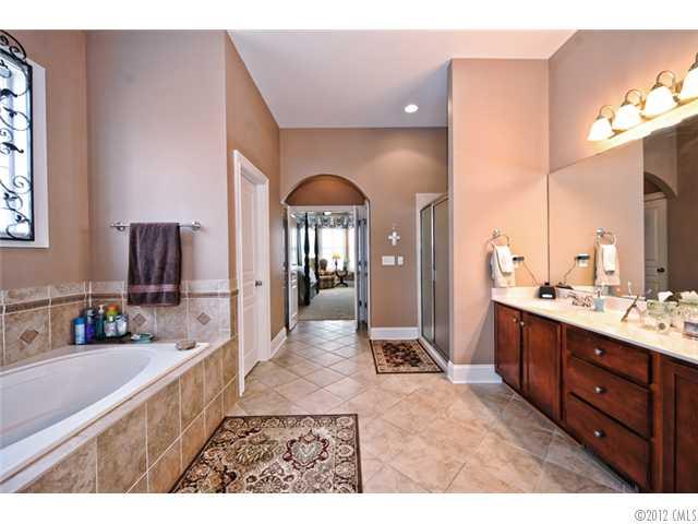 419 Bull Finch Bend Fort Mill, SC 29708 - Photo 9 of 16 a large bathroom with a sink and a mirror