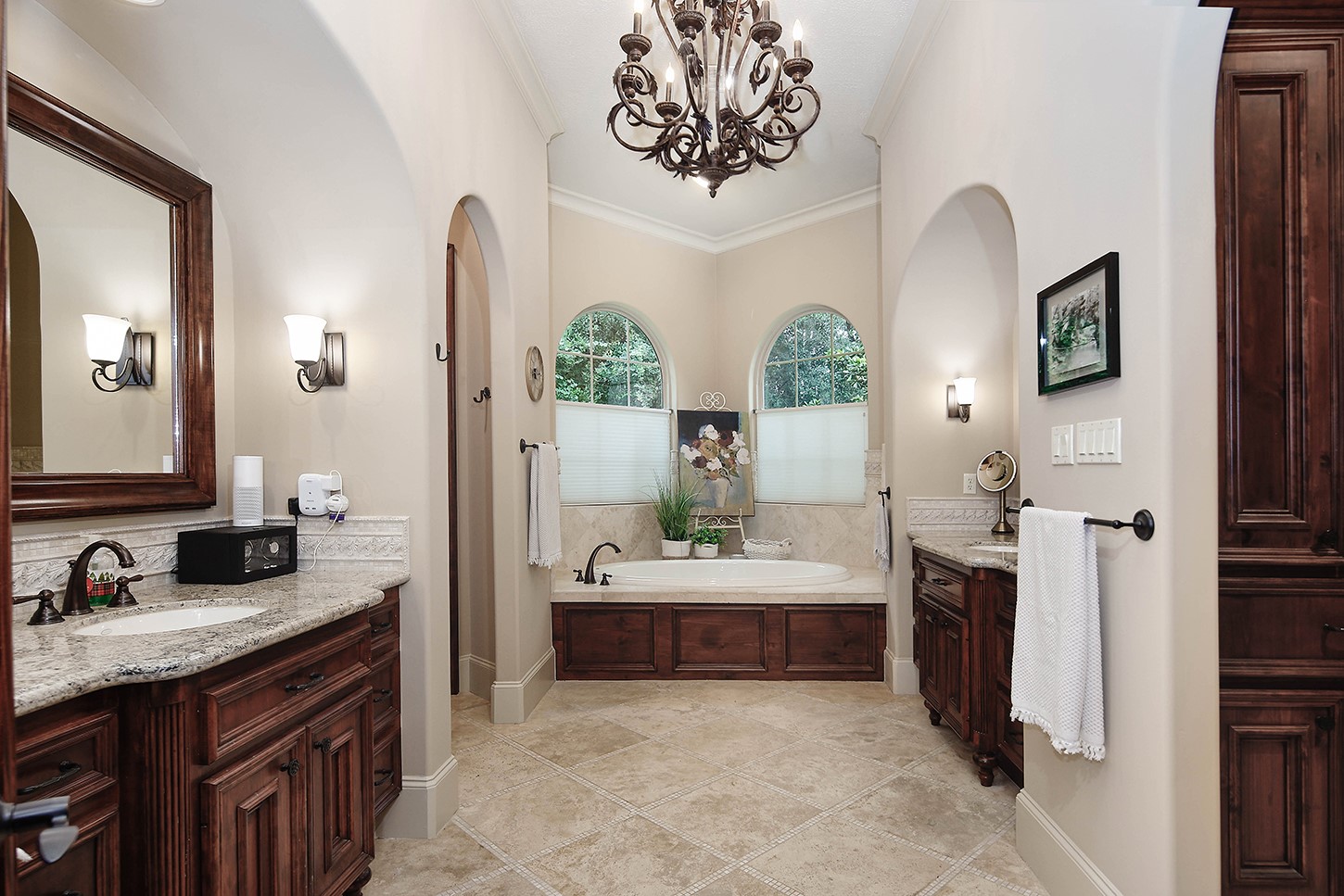 119 Angel Leaf Road The Woodlands, TX 77380 - Photo 28 of 50 a spacious bathroom with a tub sink and mirror