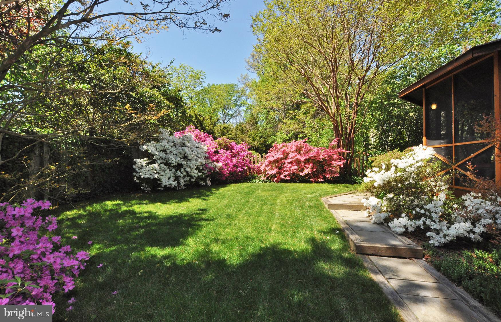 5706 Ogden Road Bethesda, MD 20816 - Photo 2 of 35 The backyard landscaping color is magnificent.