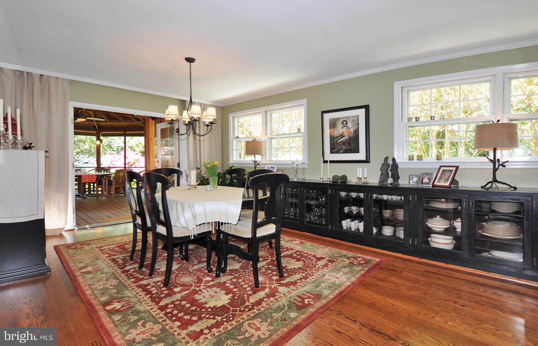 5706 Ogden Road Bethesda, MD 20816 - Photo 14 of 35 The dining room was expanded w/built ins.