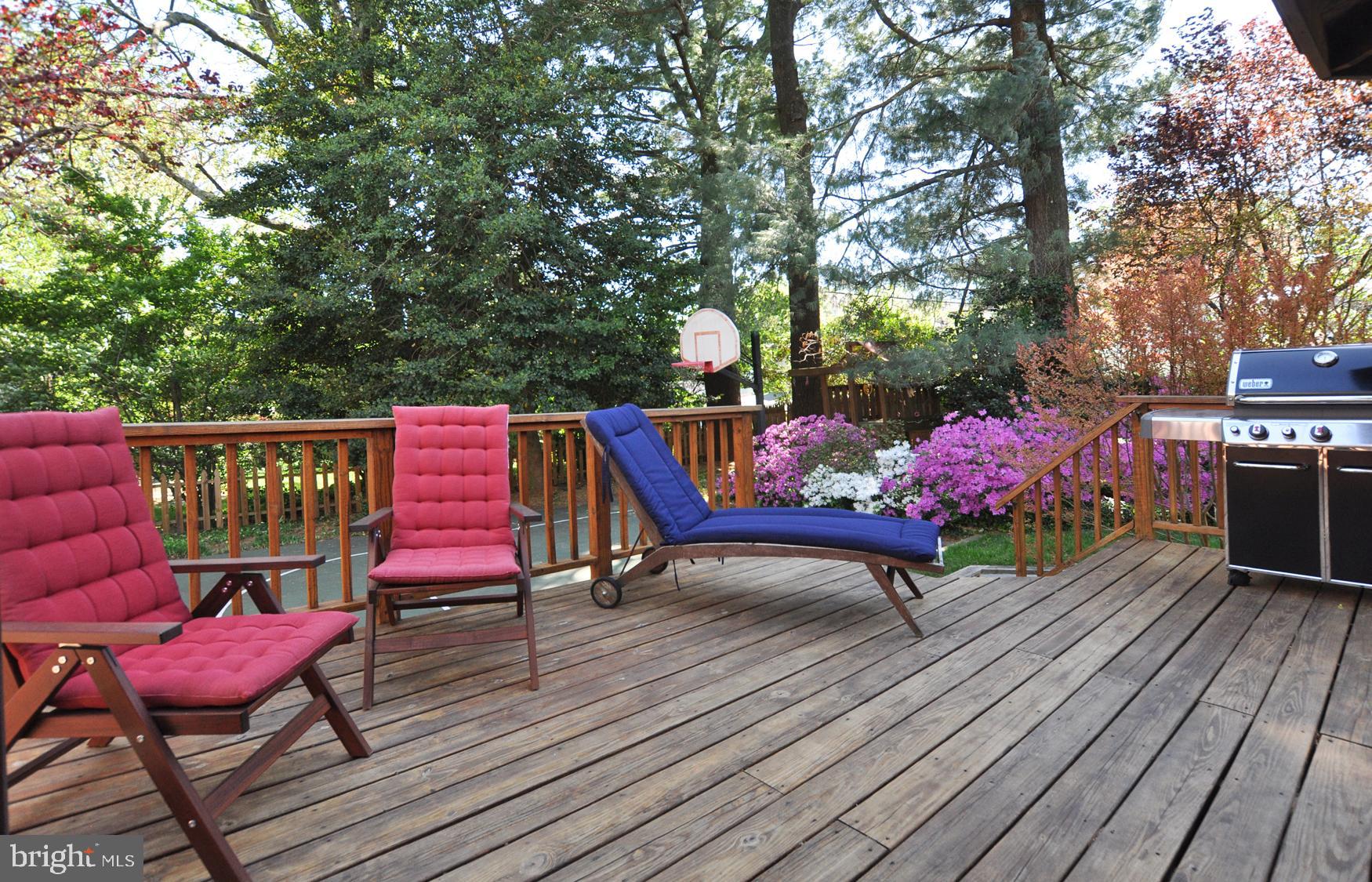 5706 Ogden Road Bethesda, MD 20816 - Photo 9 of 35 Large deck adjacent to the octagonal porch