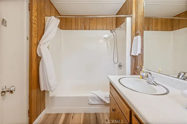 a view of a lake with houses