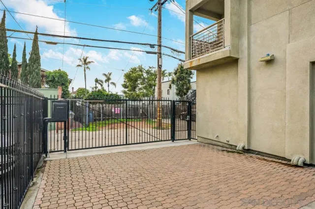 a view of a building with a outdoor space