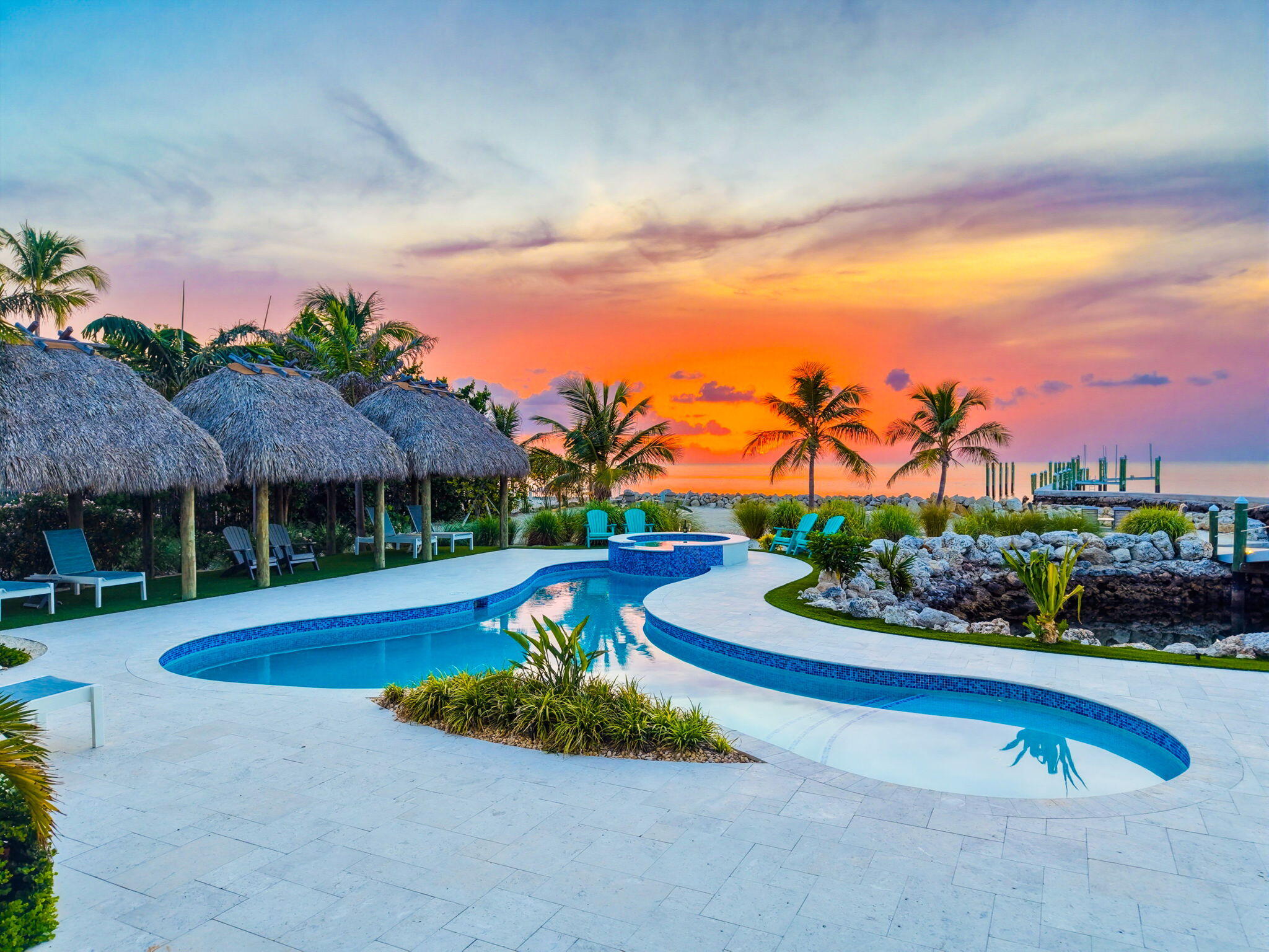 57733 Morton Street Marathon, FL 33050 - Photo 142 of 247 Pool at Sunset