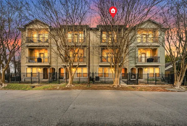 a front view of a building