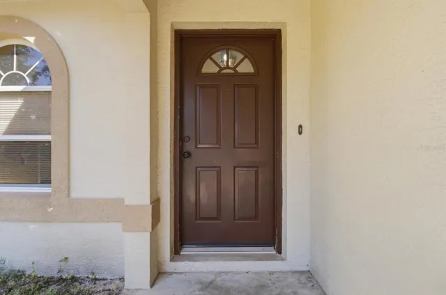 a view of front door of a house