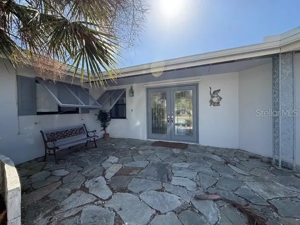 a view of an outdoor space with porch