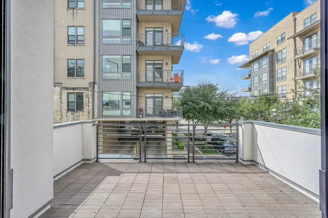 a view of a building with a outdoor space