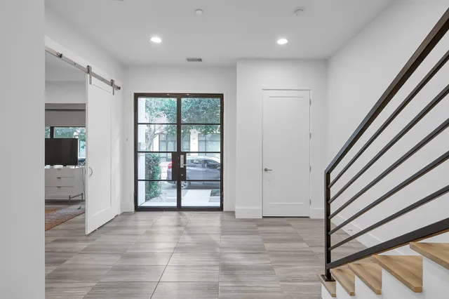 a view of entryway with stairs