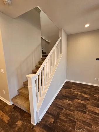 a view of an entryway with staircase