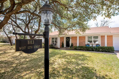 a view of a house with garden