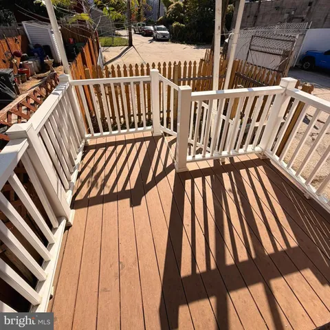 a view of outdoor space with deck and patio