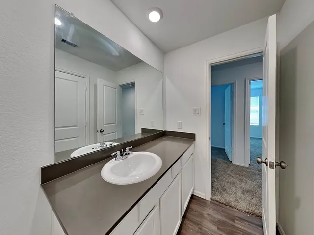 a house view with a outdoor space