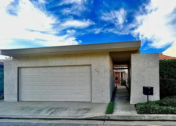 a front view of a house