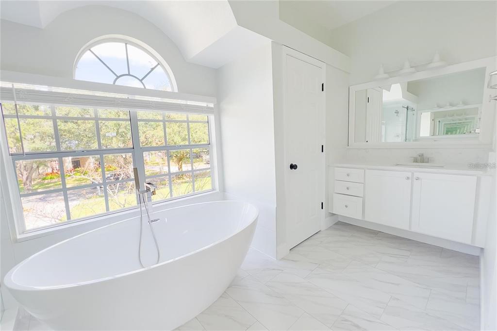 3273 Furlong Way Gotha, FL 34734 - Photo 30 of 38 a spacious bathroom with a tub and a large window