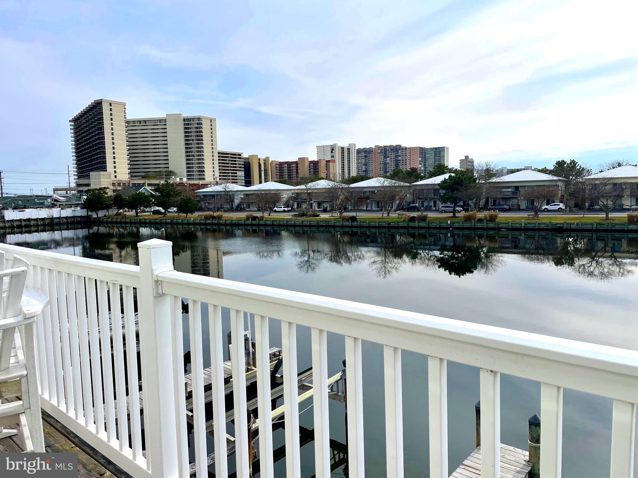 a view of city from a lake