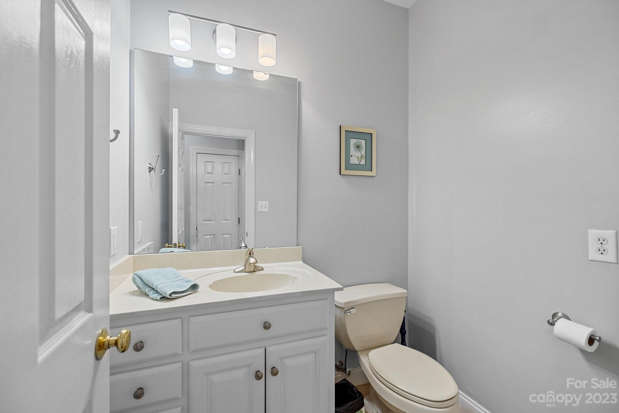 1300 Dutch Road Mount Pleasant, NC 28124 - Photo 12 of 41 a bathroom with a sink a toilet and mirror