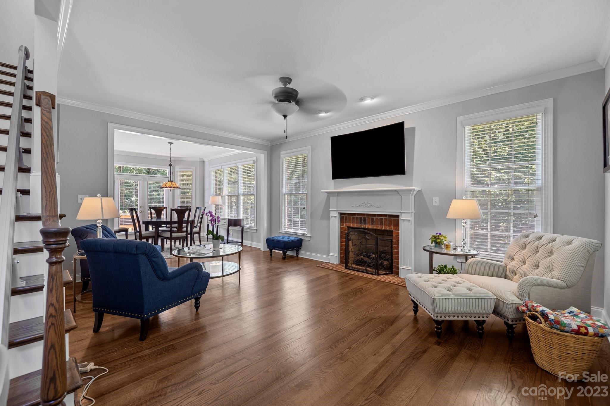 1300 Dutch Road Mount Pleasant, NC 28124 - Photo 20 of 41 a living room with furniture fireplace and flat screen tv