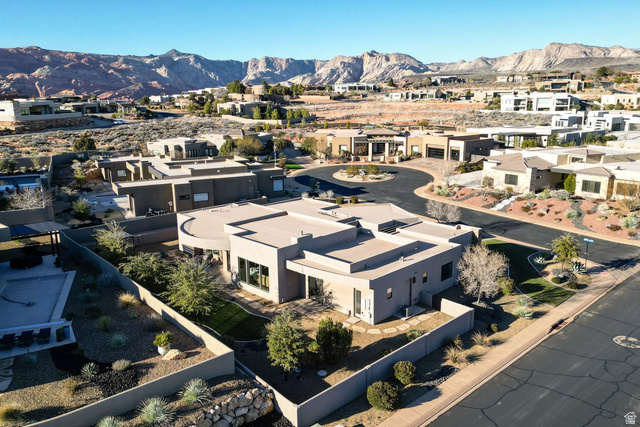 2197 Reserve Circle St. George, UT 84770 - Photo 55 of 57 Aerial perspective of suburban area with a mountain backdrop