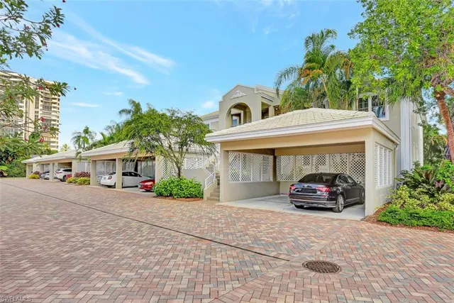 a car parked in front of a house